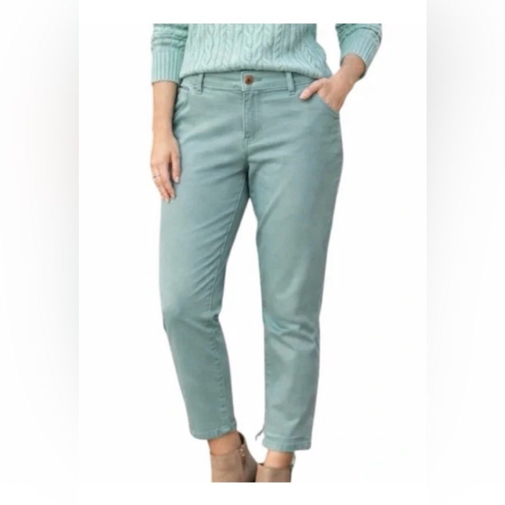 NWT J. Jill Seafoam Authentic fit ankle Pants - Picture 1 of 5